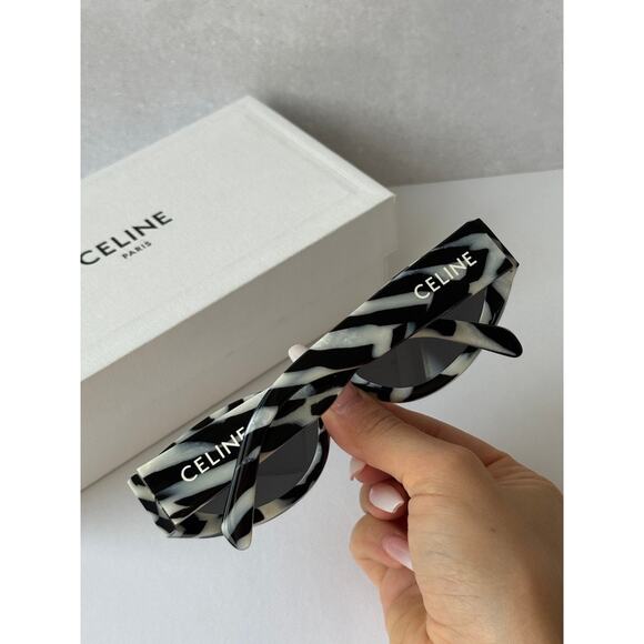 NEW Celine CL40288I Monochroms Zebra Wrap Sunglasses main image 5